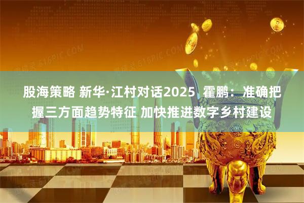 股海策略 新华·江村对话2025  霍鹏：准确把握三方面趋势特征 加快推进数字乡村建设